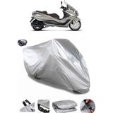 Coverplus Piaggio X10 350 Gri Arka Çanta Uyumlu Su Geçirmez Motosiklet Brandası