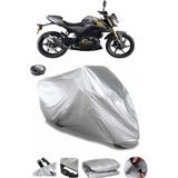 Coverplus QJ SRK 125 R Gri Arka Çanta Uyumlu Su Geçirmez Motosiklet Brandası