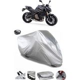 Coverplus QJ SRK 700 Gri Arka Çanta Uyumlu Su Geçirmez Motosiklet Brandası