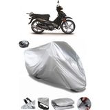 Coverplus RKS Jaguar 100 Gri Arka Çanta Uyumlu Su Geçirmez Motosiklet Brandası