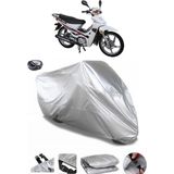 Coverplus RMG Moto Gusto Spark 50 Gri Arka Çanta Uyumlu Su Geçirmez Motosiklet Brandası