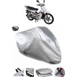 Coverplus RMG Moto Gusto Spark Gri Arka Çanta Uyumlu Su Geçirmez Motosiklet Brandası
