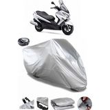 Coverplus Suzuki Burgman 200 Gri Arka Çanta Uyumlu Su Geçirmez Motosiklet Brandası
