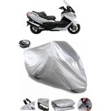 Coverplus Suzuki Burgman AN 650 ABS Gri Arka Çanta Uyumlu Su Geçirmez Motosiklet Brandası