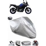 Coverplus Suzuki V-Strom 650 XT ABS Gri Arka Çanta Uyumlu Su Geçirmez Motosiklet Brandası