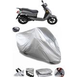 Coverplus SYM Fiddle II 50 Gri Arka Çanta Uyumlu Su Geçirmez Motosiklet Brandası