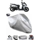 Coverplus Sym Jet 14 200L ABS Arka Çanta Uyumlu Su Geçirmez Gri Motosiklet Brandası