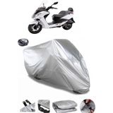 Coverplus Sym Joyride Evo 200L Arka Çanta Uyumlu Su Geçirmez Gri Motosiklet Brandası