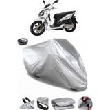Coverplus Sym Symphony SR 125 Arka Çanta Uyumlu Su Geçirmez Gri Motosiklet Brandası