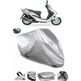Coverplus Sym Vs 150 Arka Çanta Uyumlu Su Geçirmez Gri Motosiklet Brandası