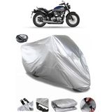 Coverplus Triumph Bonneville Speed Master Arka Çanta Uyumlu Su Geçirmez Gri Motosiklet Brandası