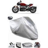 Coverplus Triumph Rocket 3 R Arka Çanta Uyumlu Su Geçirmez Gri Motosiklet Brandası