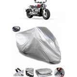 Coverplus Triumph Rocket Arka Çanta Uyumlu Su Geçirmez Gri Motosiklet Brandası
