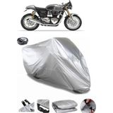 Coverplus Triumph Thruxton 1200 R Arka Çanta Uyumlu Su Geçirmez Gri Motosiklet Branda