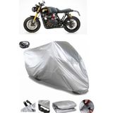Coverplus Triumph Thruxton 900 Arka Çanta Uyumlu Su Geçirmez Gri Motosiklet Brandası