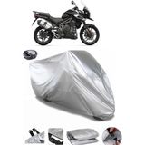 Coverplus Triumph Tiger 1200 XR Arka Çanta Uyumlu Su Geçirmez Gri Motosiklet Brandası