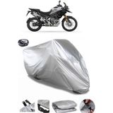Coverplus Triumph Tiger Arka Çanta Uyumlu Su Geçirmez Gri Motosiklet Brandası