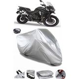 Coverplus Triumph Tiger Explorer XC Arka Çanta Uyumlu Su Geçirmez Gri Motosiklet Brandası