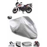 Coverplus TVS Apache RTR 180 Arka Çanta Uyumlu Su Geçirmez Gri Motosiklet Brandası
