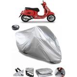 Coverplus Vespa GTS 125 Supersport Arka Çanta Uyumlu Su Geçirmez Gri Motosiklet Brandası