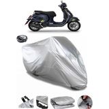 Coverplus Vespa GTS 125 Supertech Arka Çanta Uyumlu Su Geçirmez Gri Motosiklet Brandası