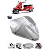 Coverplus Vespa GTS 250 Arka Çanta Uyumlu Su Geçirmez Gri Motosiklet Brandası