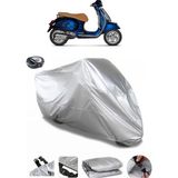 Coverplus Vespa GTS 300 Super Arka Çanta Uyumlu Su Geçirmez Gri Motosiklet Brandası
