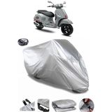 Coverplus Vespa GTS 300 Super Sport S Arka Çanta Uyumlu Su Geçirmez Gri Motosiklet Brandası