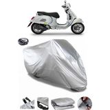Coverplus Vespa GTS 300 Supertech Arka Çanta Uyumlu Su Geçirmez Gri Motosiklet Brandası