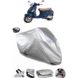 Coverplus Vespa LX 150 IE Arka Çanta Uyumlu Su Geçirmez Gri Motosiklet Brandası