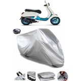 Coverplus Vespa Primavera 125 Arka Çanta Uyumlu Su Geçirmez Gri Motosiklet Brandası