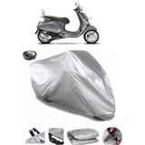 Coverplus Vespa Primavera 50 Touring Arka Çanta Uyumlu Su Geçirmez Gri Motosiklet Brandası