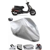 Coverplus Vespa Sprint 125 Arka Çanta Uyumlu Su Geçirmez Gri Motosiklet Brandası