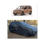 CoverPlus Volkswagen Caddy Uyumlu Oto Araba Brandası KALIN Oto Dolu Brandası-Siyah