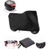 Coverplus Yamaha D2X-MAX 250 Arka Çanta Uyumlu Siyah Motosiklet Brandası