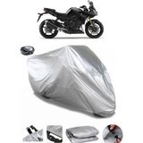 Coverplus Yamaha Fazer 8 Arka Çanta Uyumlu Su Geçirmez Gri Motosiklet Brandası