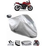 Coverplus Yamaha FZ1 Fazer Arka Çanta Uyumlu Su Geçirmez Gri Motosiklet Brandası