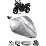 Coverplus Yamaha FZ6 Arka Çanta Uyumlu Su Geçirmez Gri Motosiklet Brandası