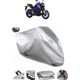 Coverplus Yamaha MT-03 Arka Çanta Uyumlu Su Geçirmez Gri Motosiklet Brandası