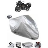 Coverplus Yamaha Niken GT Arka Çanta Uyumlu Su Geçirmez Gri Motosiklet Brandası