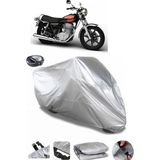 Coverplus Yamaha SR 500 Arka Çanta Uyumlu Su Geçirmez Gri Motosiklet Brandası