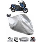 Coverplus Yamaha X-Max 125 Iron Max ABS Arka Çanta Uyumlu Su Geçirmez Gri Motosiklet Brandası