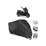 CoverPlus Yamaha X-max 250 Momodesign Motor Brandası Arka Çanta Uyumlu (bağlantı, Kilit Uyumlu)-siyah