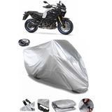Coverplus Yamaha XT 1200Z Super Tenere Arka Çanta Uyumlu Su Geçirmez Gri Motosiklet Brandası