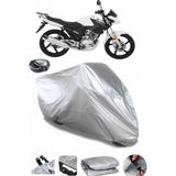 Coverplus Yamaha YBR 125 ESD Arka Çanta Uyumlu Su Geçirmez Gri Motosiklet Brandası