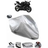 Coverplus Yamaha YZF R6S Arka Çanta Uyumlu Su Geçirmez Gri Motosiklet Brandası