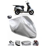 Coverplus Yuki Enzo 50 Arka Çanta Uyumlu Su Geçirmez Gri Motosiklet Brandası