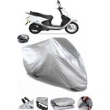 Coverplus Yuki TB100T3E Picasso 100 Arka Çanta Uyumlu Su Geçirmez Gri Motosiklet Branda