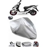 Coverplus Yuki YB 150 Jumbo Arka Çanta Uyumlu Su Geçirmez Gri Motosiklet Brandası