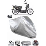 Coverplus Yuki YK-22 Rüzgar Elektrikli Arka Çanta Uyumlu Su Geçirmez Gri Motosiklet Brandası